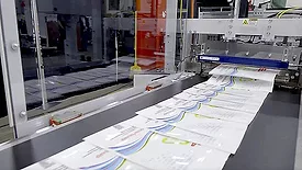 BW Converting's Hudson-Sharp Ares pouch manufacturing system in action.