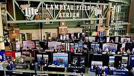 Converters Expo exhibit hall at Lambeau Field Atrium