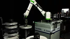 Sidel CoboREEL being used for label creation
