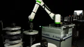 Sidel CoboREEL being used for label creation