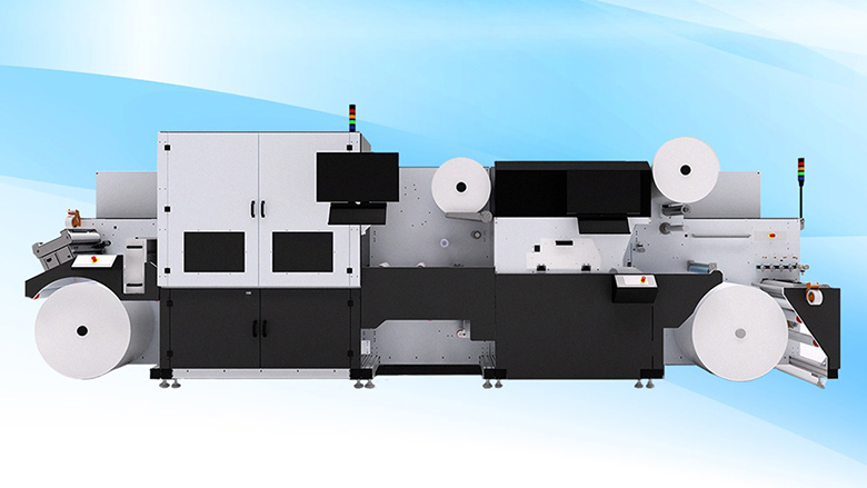 The INX NW 350 printer combines printing and conversion to produce brilliant color labels at outputs of up to 160 per minute on any label stock.