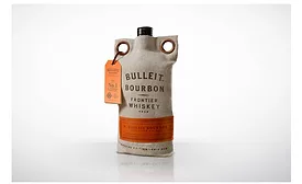New canvas bag outer packaging for Bulleit Bourbon