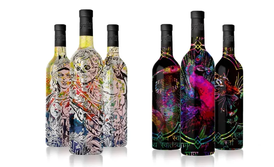 graffiti wine