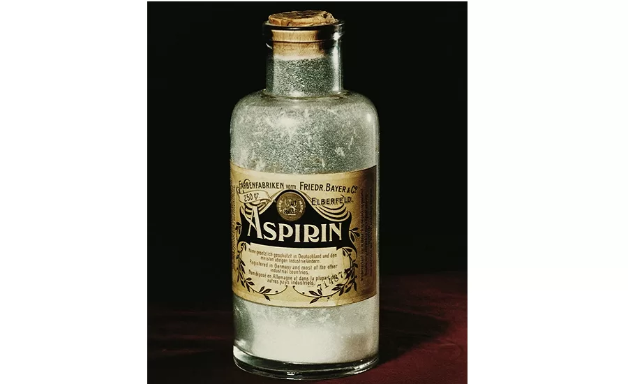 Aspirin used to be supplied in powder form to pharmacies