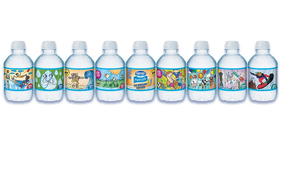 Nestle and Crayola team up for kid-designed water bottle labels