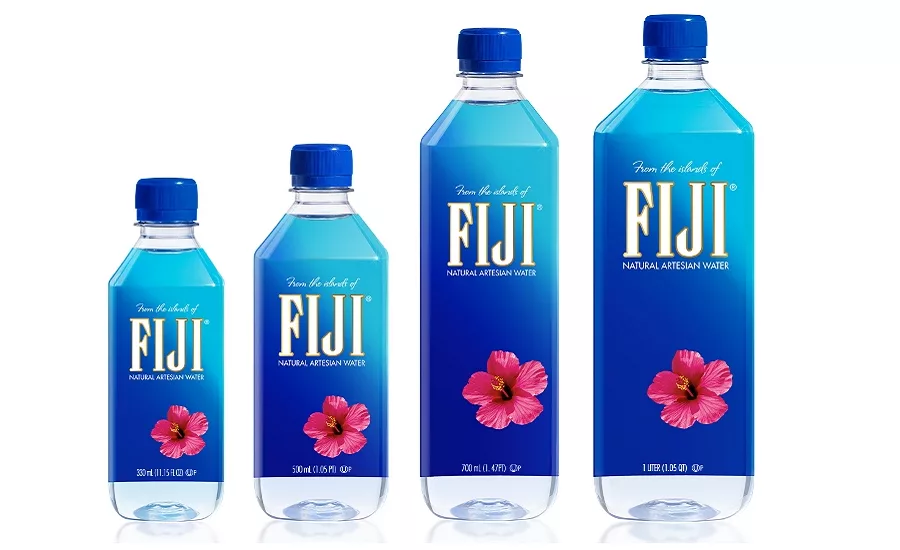 Fiji Water bottles get redesigned in slim look