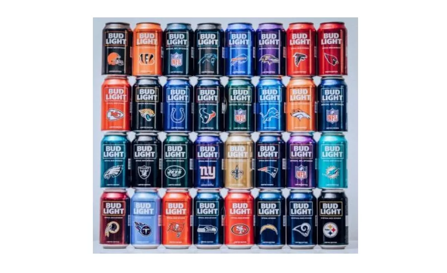 Bud Light Kicks Off NFL Season With Team Cans
