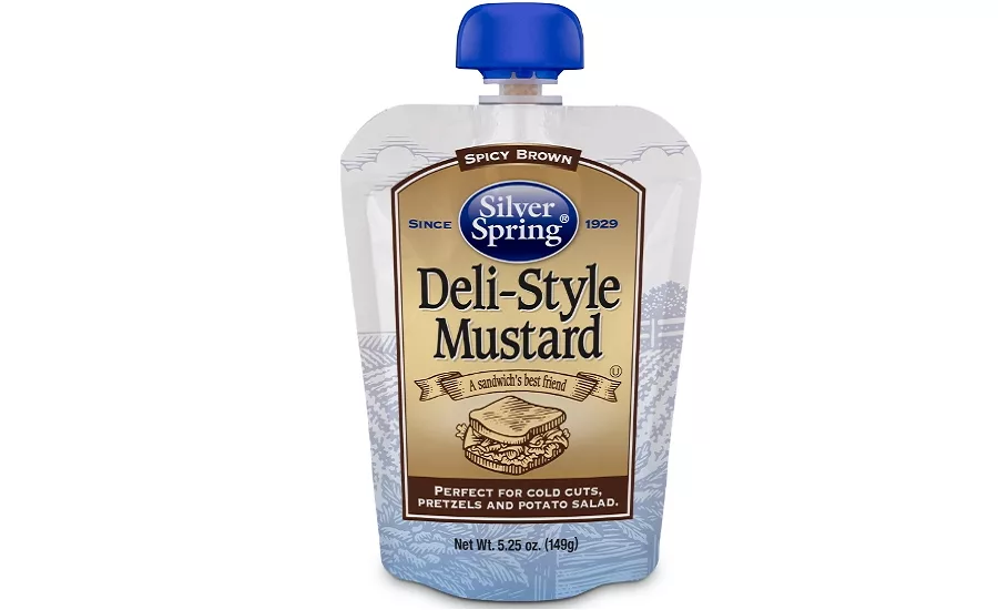 Silver Springs launches deli mustard in pouch packaging