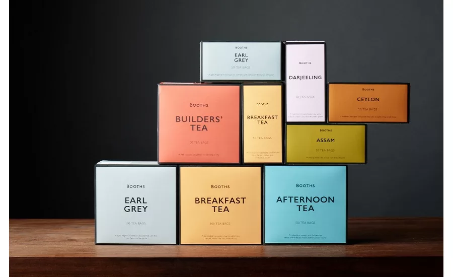 Booth Teas Get Bolder, Brighter Box Packaging