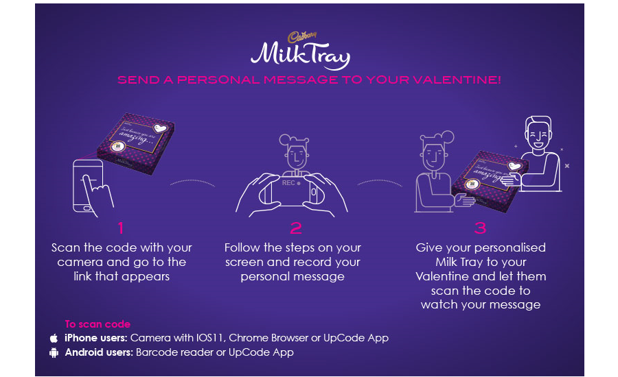 Cadbury Teams with Amcor to Create Personal Valentine's Gifting