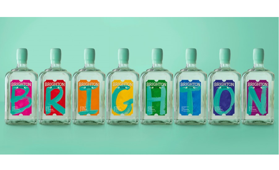 Brighton Gin's Colorful Label Designs Celebrate Pride