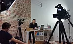 Evelio Mattos educating brands on sustainability.
