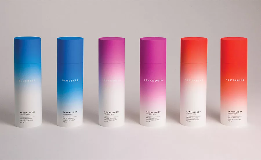bold gradients packaging trends