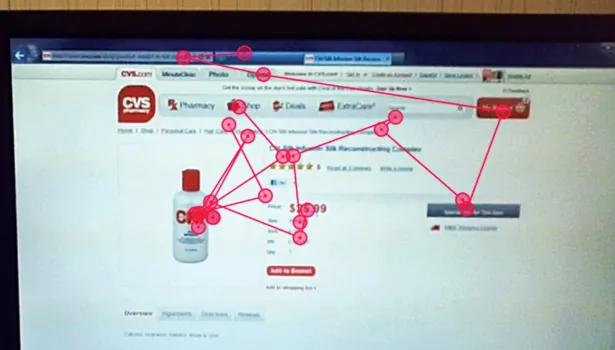 online products eye tracking research