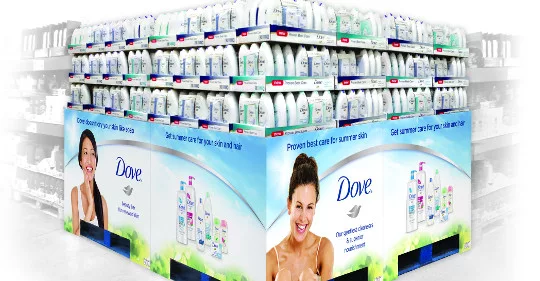 Dove 4 pallet display
