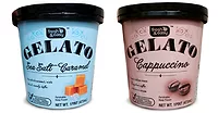 gelato cappuccino sea salt caramel