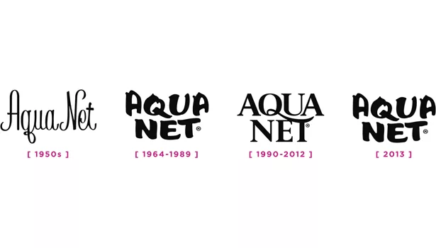 aqua net old logos