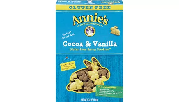 annie cocoa vanilla gluten free bunny cookies