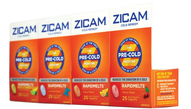 zicam boxes packaging cold