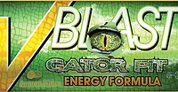 vblast energy drink packaging green gator pit