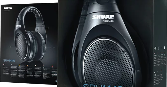 shure headphone packaging