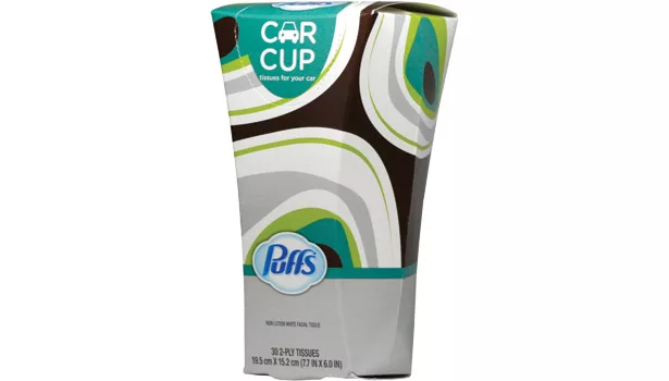 paperboard winner puffs car cups