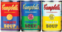 campbell soup can warhol retro color