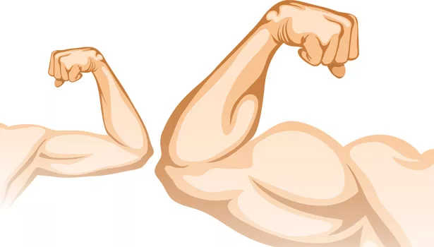cartoon arms muscle