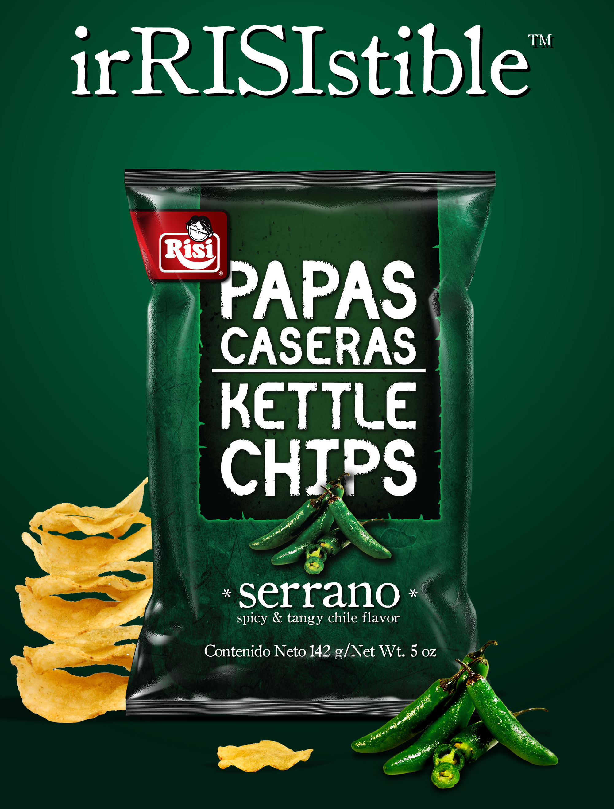 Serrano flavor Risi Chili Chips