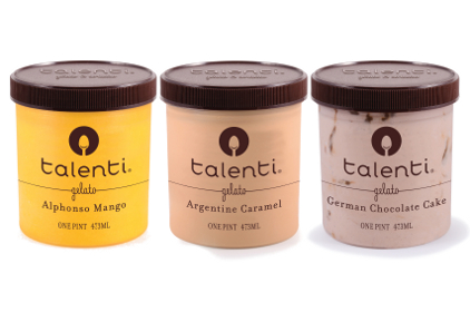 New branding for gelato and sorbeto brand