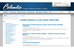 Columbia Machine introduces new Palletizing blog