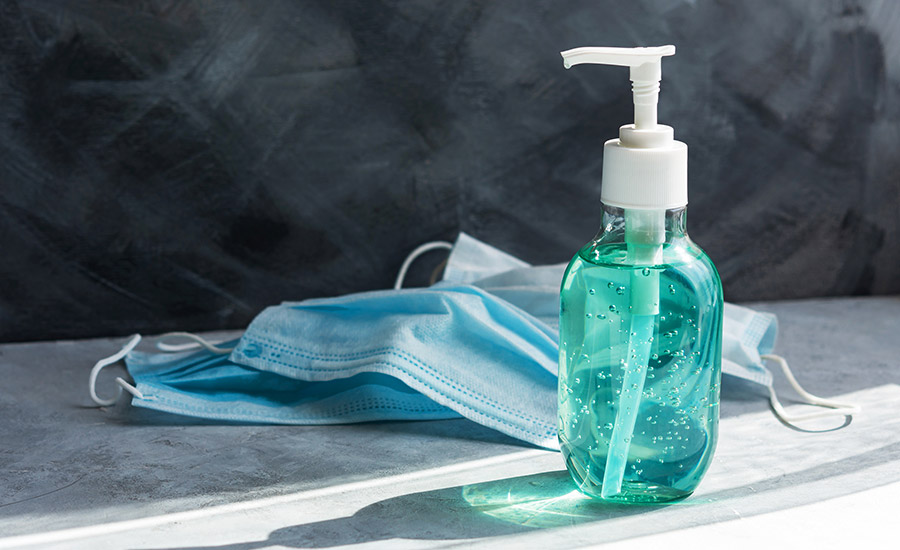Antiseptic gel and medical masks