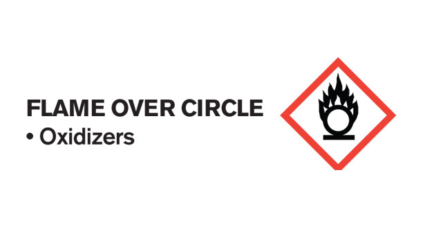 OSHA flame over circle symbol