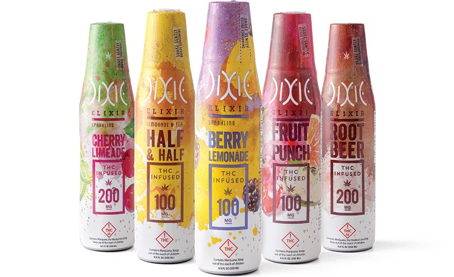 Dixie Elixirs cannabis bottle line
