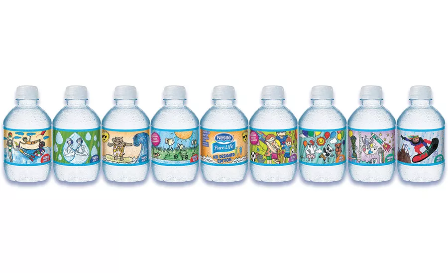Nestlé Pure Life bottles designed by children
