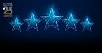 2023 Top 25 Converters Hero Image 1440x750 Abstract blue stars on dark blue gradient background