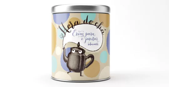 Brigaderia Tea metal packaging