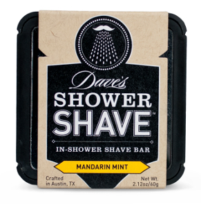 Dave's Shower Shave paperboard packaging