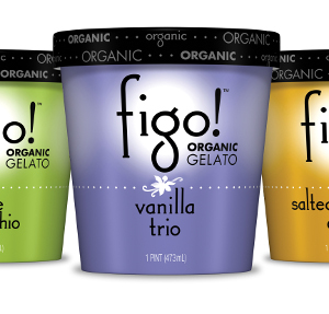 Figo! Organic Gelato paperboard packaging