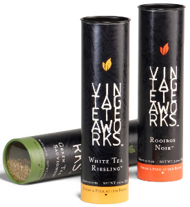 Vintage TeaWorks tube packaging