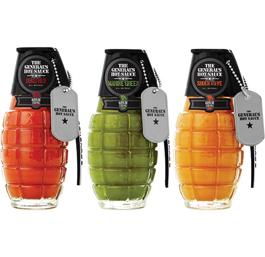 Design Gallery Glass the general's hot sauce