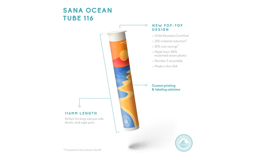 Sana Packaging Ocean Tube
