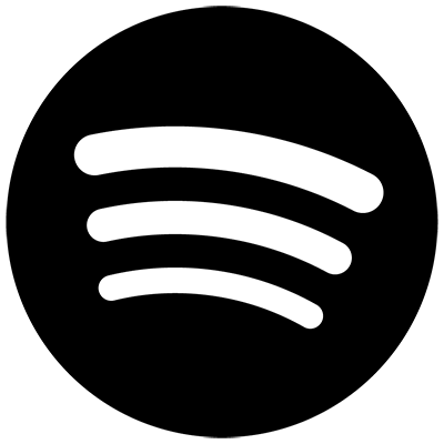 white Spotify icon