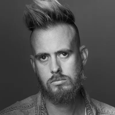 Dan Gladden black and white headshot 400x400