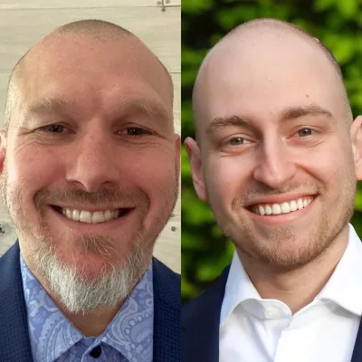 Jim-Garvey (left) and David Zamarin (right) INX